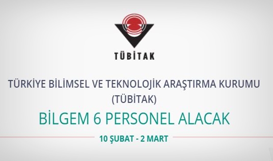 TÜBİTAK 6 Personel alacak