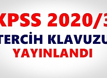 KPSS 2020/3 tercih kılavuzu yayınlandı