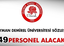 Süleyman Demirel Üniversitesi 149 Sözleşmeli Sağlık Personeli alıyor
