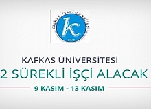 Kafkas Üniversitesi 52 sürekli işçi alımı yapacak