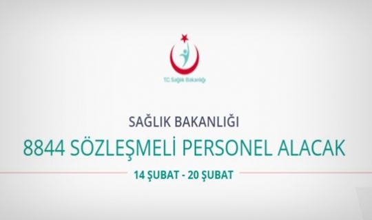 Sağlık Bakanlığı 8844 Personel alacak